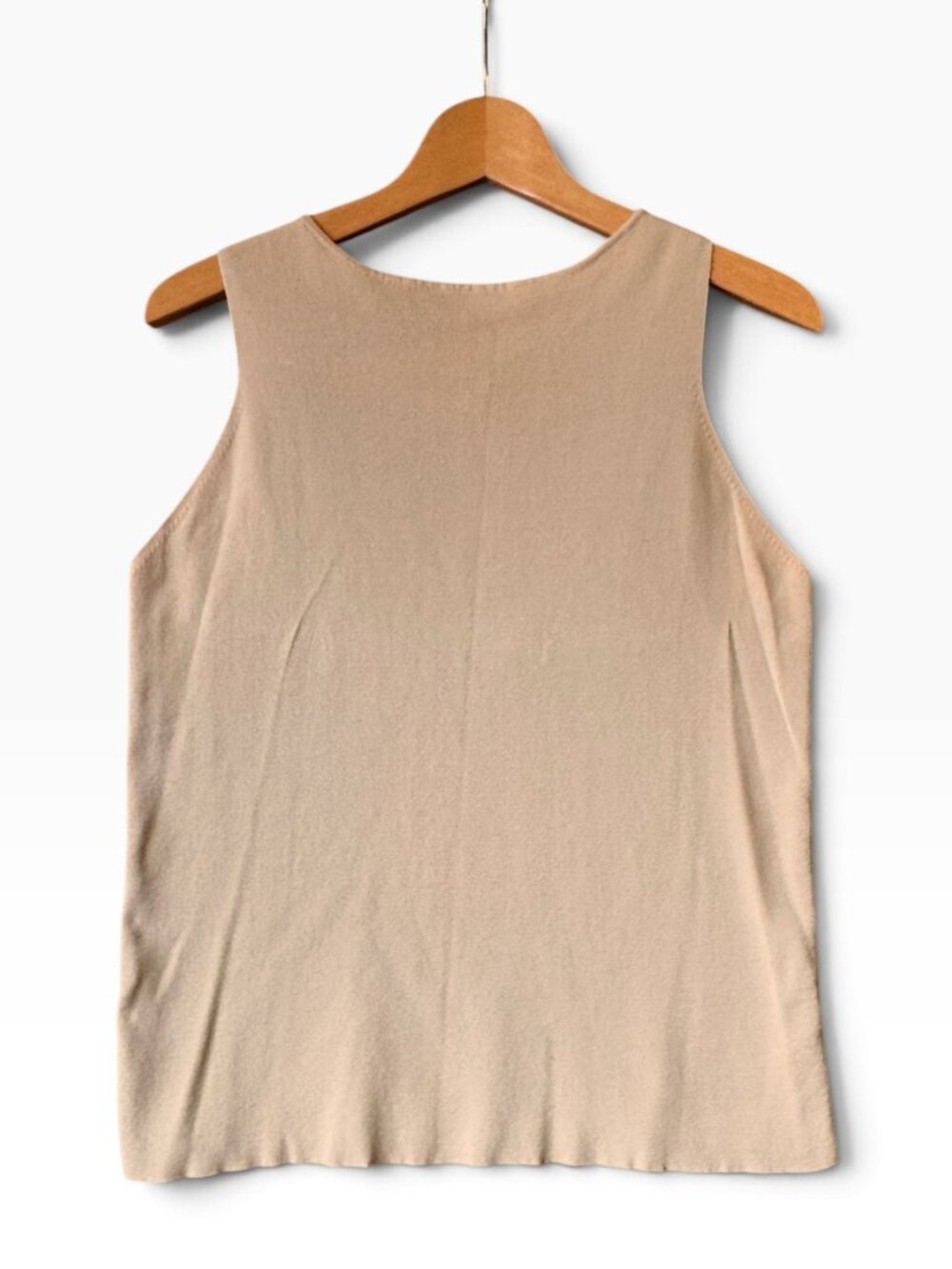 Joseph A. Sleeveless Knit Tank Top Beige - XL Comfortable Stylish